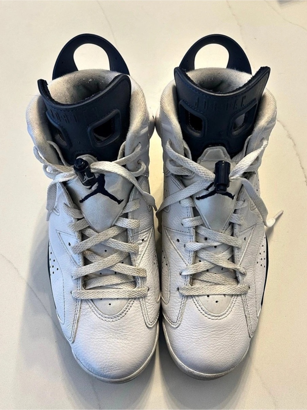 Jordan Air Jordan 6 Retro Midnight Navy Sneakers White & Blue